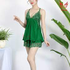 đồ ngủ nữ màu xanh lá